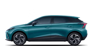 MG4 Electric verde, vista lateral