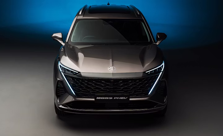 Vista frontal MGS9 PHEV