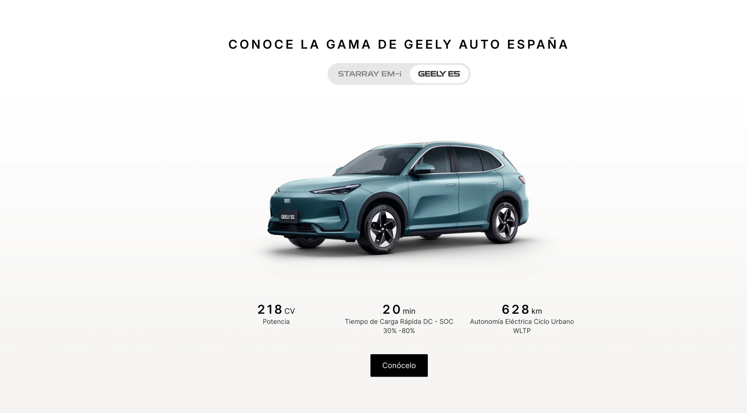 GEELY E5 gama GEELY España