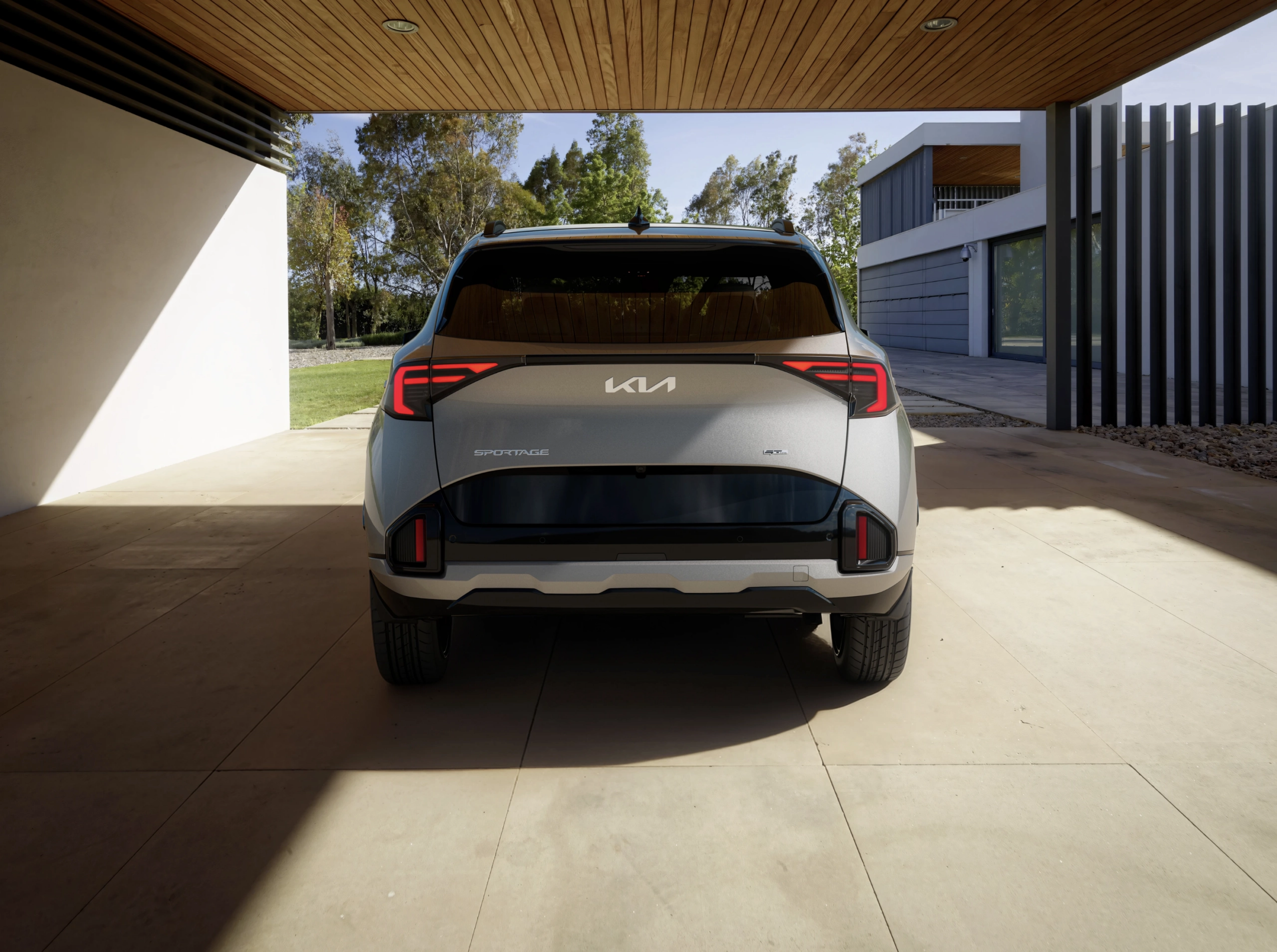 Vista trasera del Kia Sportage Black Edition