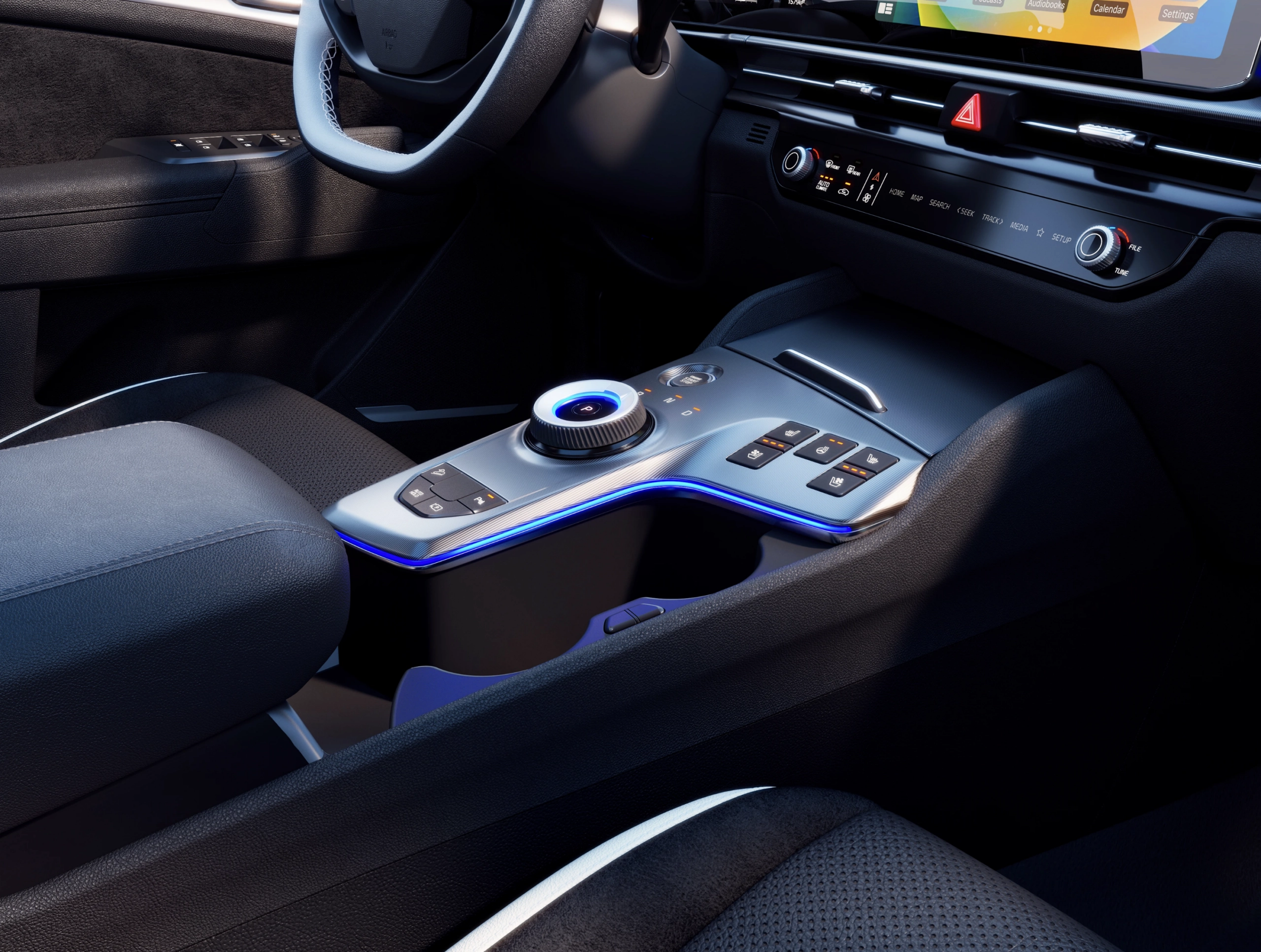 Interior y salpicadero del Kia Sportage