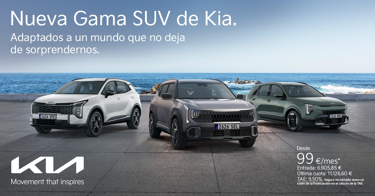 Campaña Nueva Gama SUV de Kia desde 99 euros al mes